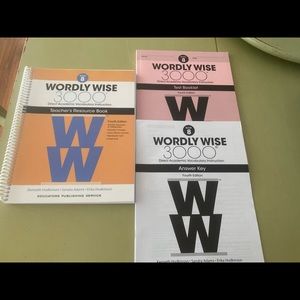 NEW WORDLY WISE GRADE 8 SET- TEACHERS RESOURCE BOOK, ANSWER KEY, TEST BOOKLET